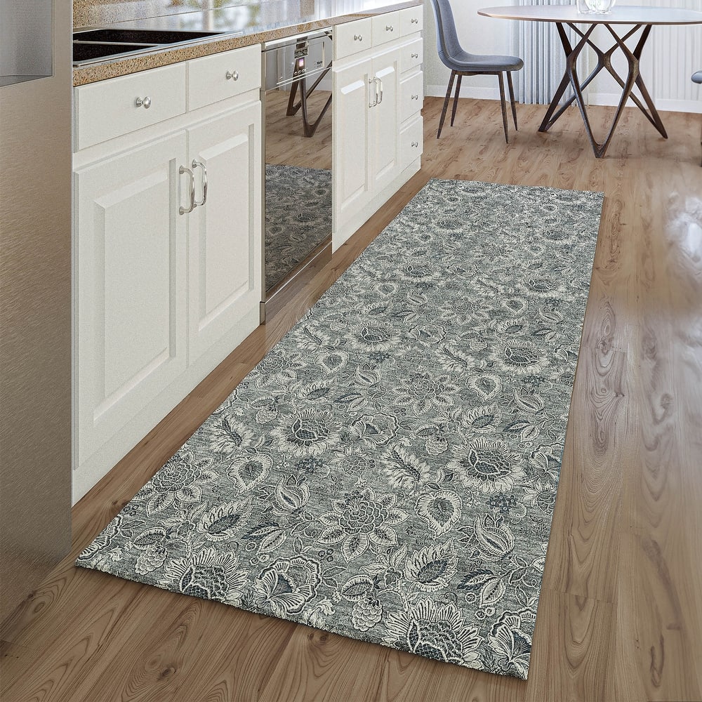 Premium Washable Super Soft Floral Mayfield Rug