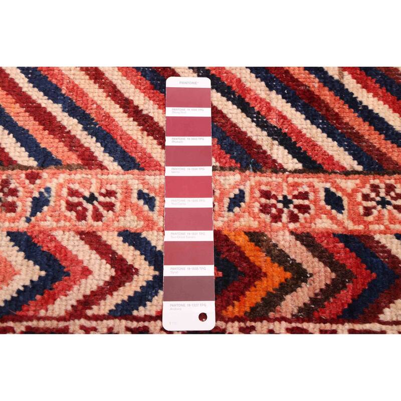 ECARPETGALLERY Hand-knotted Melis Red Wool Rug - 3'9 x 7'3