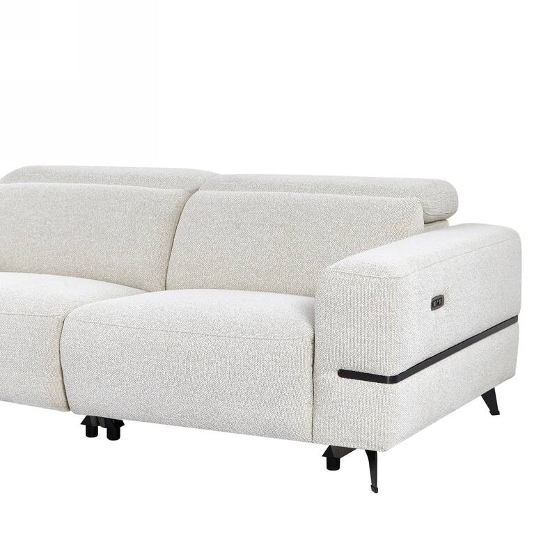84"W Upholstered Power Reclining Sofa For Living Room