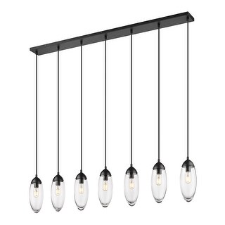 Arden by Z-Lite 7 Light Chandelier in Matte Black