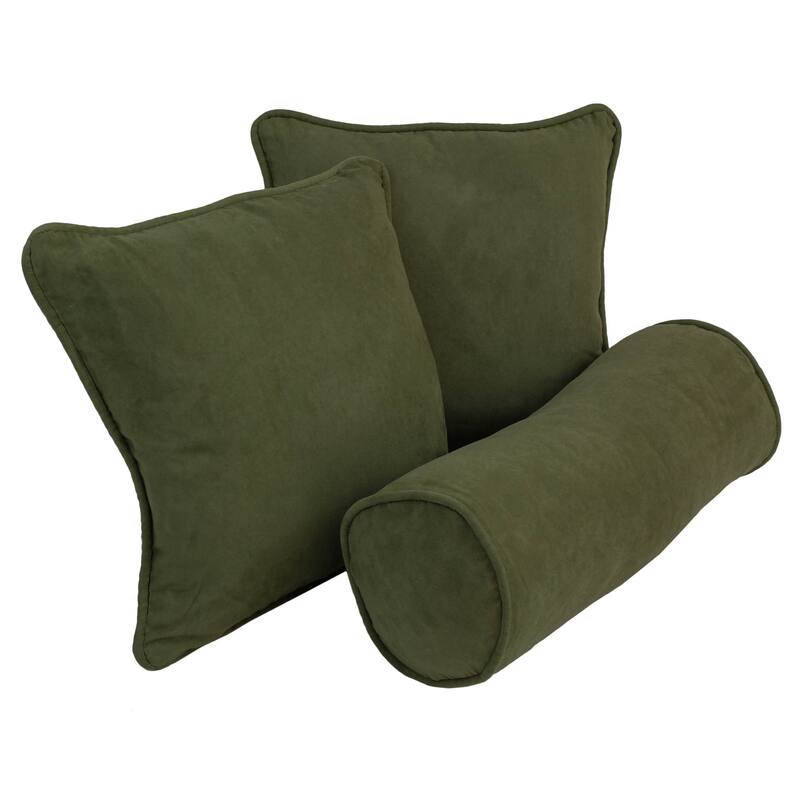 Blazing Needles Delaney 3-Piece Indoor Throw Pillow Set - Hunter Green
