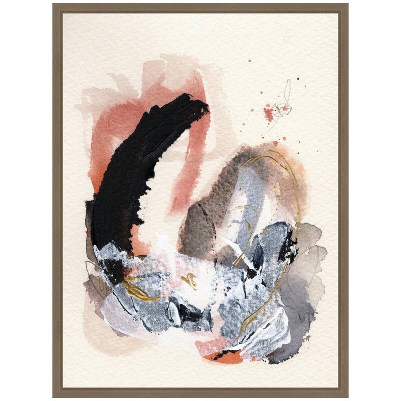 Kate and Laurel Sylvie Urban Wanderer 3 Framed Canvas by Xizhou Xie