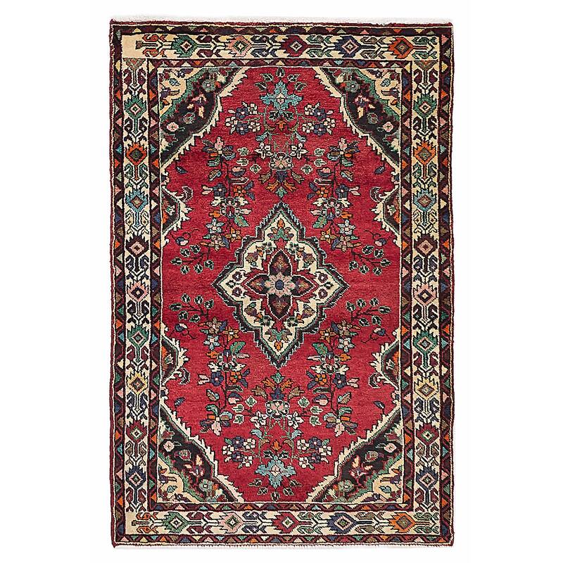 ECARPETGALLERY Hand-knotted Anadol Red Wool Rug - 3'2 x 5'0