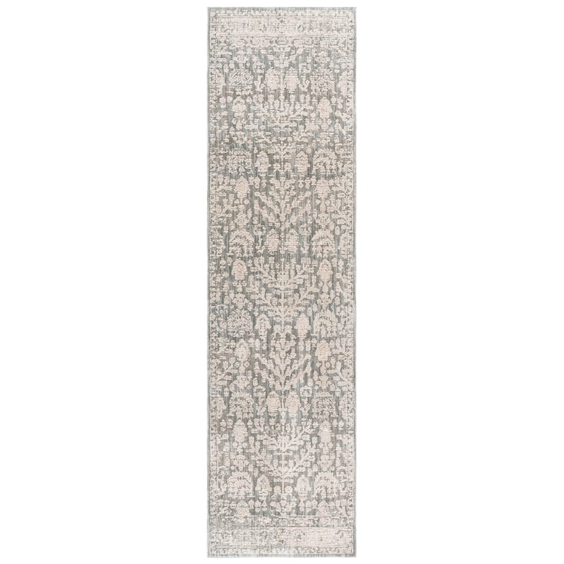 Lauren Ralph Lauren Eliso Contemporary Boho Rug - 2'2" x 8' Runner - Blue/Ivory