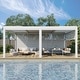 preview thumbnail 160 of 188, EROMMY Outdoor Louvered Pergola Gazebo with Adjustable Aluminum Rainproof Roof