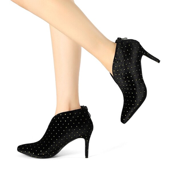 women's v cut ankle boots