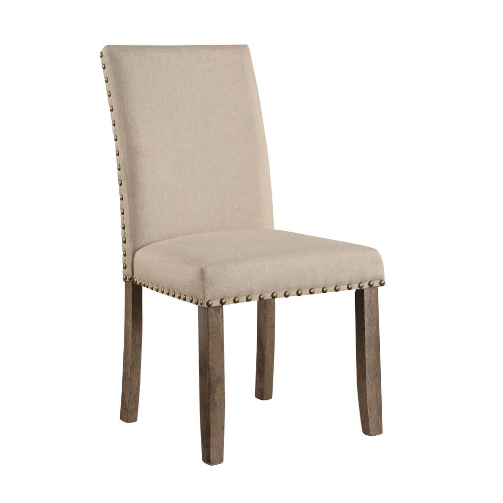 Upholstered Dining Chair, Gray (Set of 2)