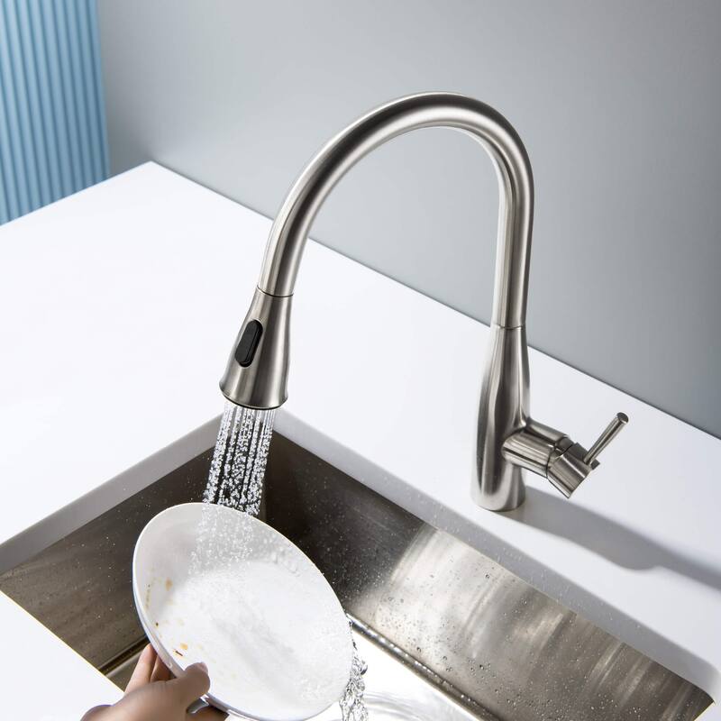 Bari-T Single Handle Pull Down Kitchen Sink Faucet