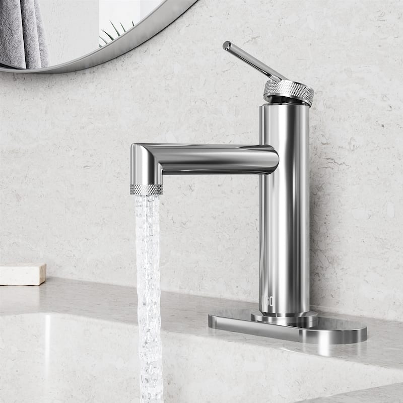 VIGO Sterling 7" H Single Handle Single Hole Bathroom Faucet