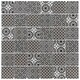 preview thumbnail 1 of 5, Merola Tile Classico 2" Black 1.63" x 1.63" Porcelain Mosaic Tile