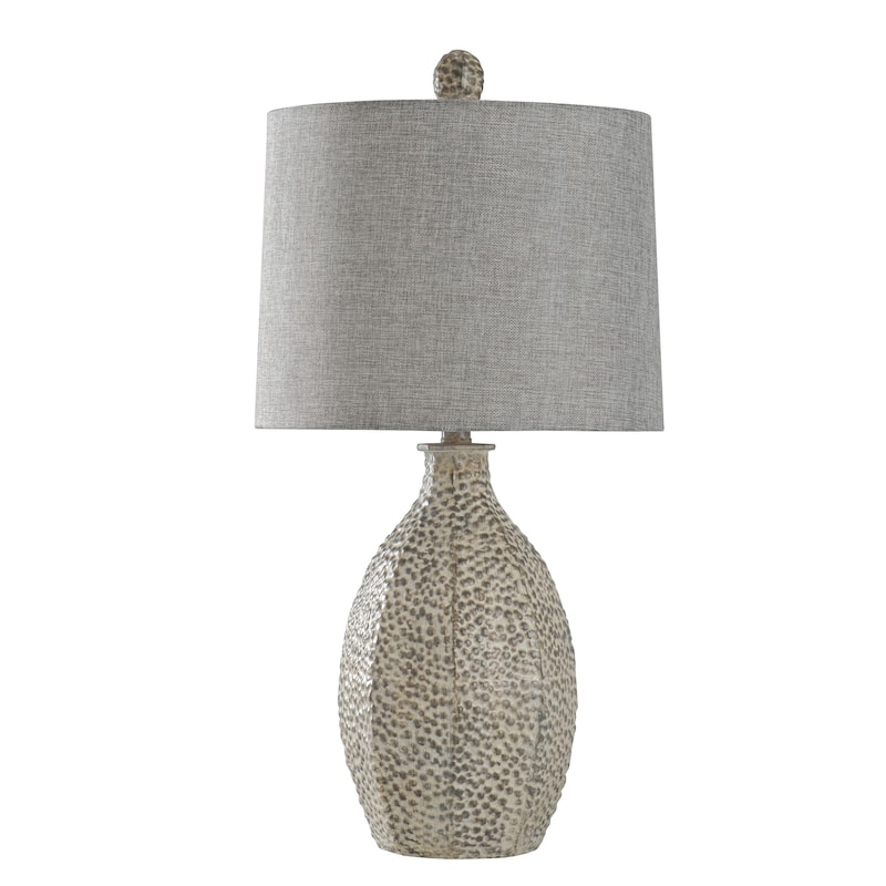 StyleCraft Laurie Bokava Table Lamp - Textured Grey Shade - Bokava