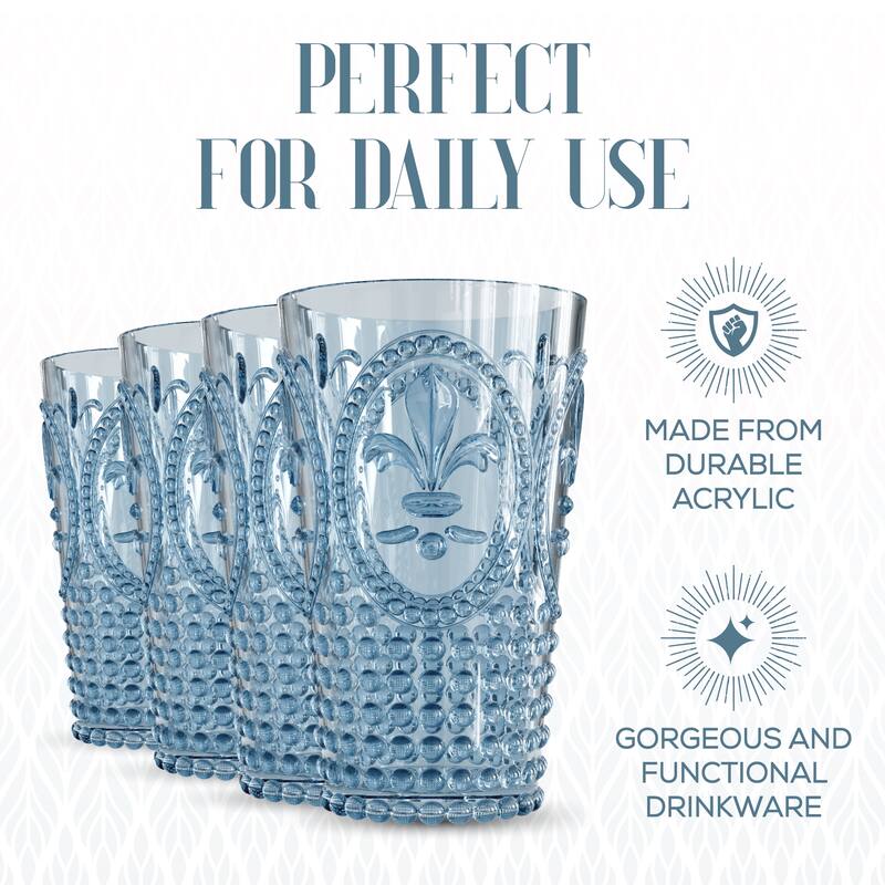Elle Decor Set of 4 Acrylic Water Tumblers