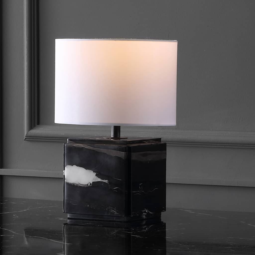 SAFAVIEH Couture Zahra Marble Table Lamp - 10"W x 10"D x 15"H