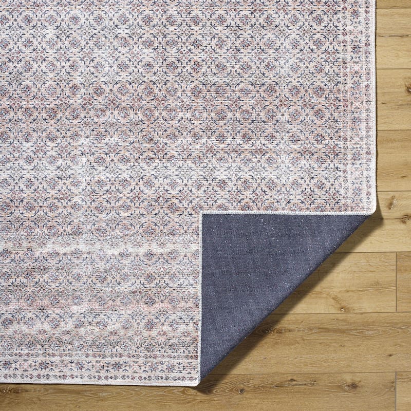 Livabliss Vinny Washable Traditional Area Rug