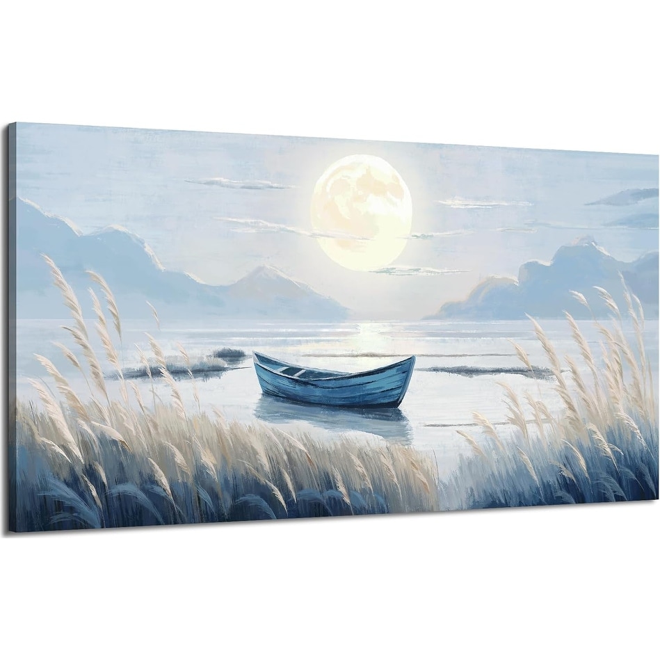 Wall Art Blue Beach Nautical Ocean Nature Canvas Picture