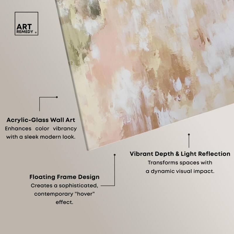 Golden Glimmer Gesture III Acrylic by Art Remedy, Ready to Hang