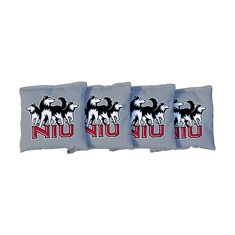 Northern Illinois Grey Cornhole Bags - Corn Filled