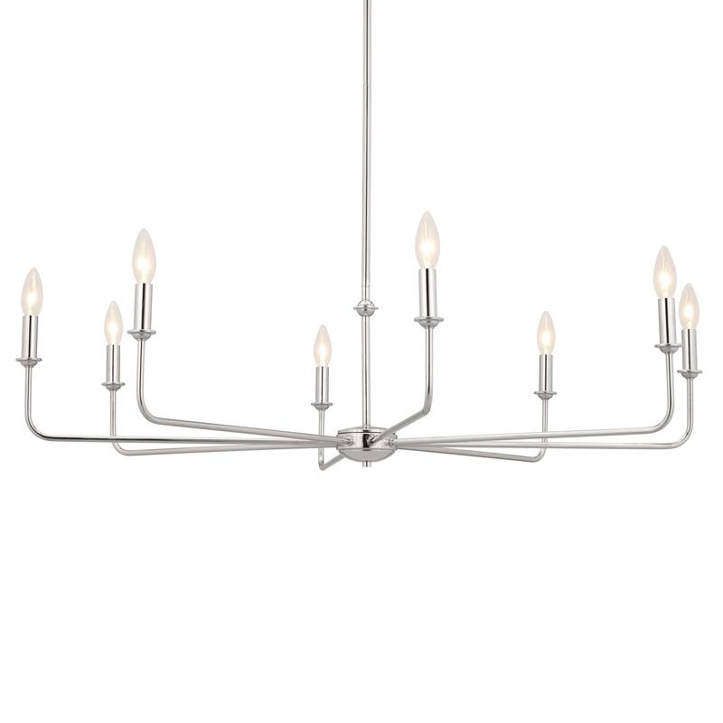 Kichler Lighting Pallas 8-Light Polished Nickel Chandelier - 42.75 in