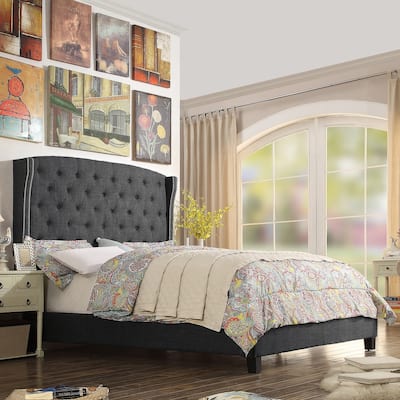 Moser Bay Maturin Upholstered Panel Bed with Wingback Headboard