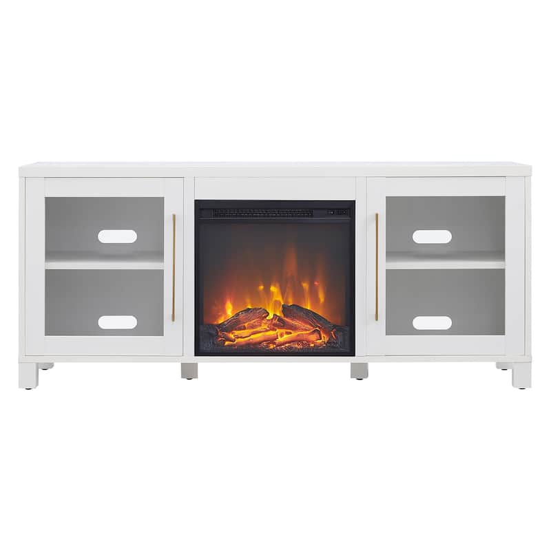 Quincy TV Stand with Fireplace Insert