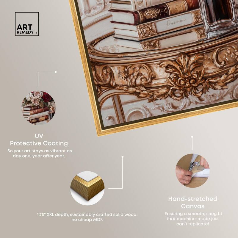 Lovely Mirror Glam Books Canvas by Art Remedy