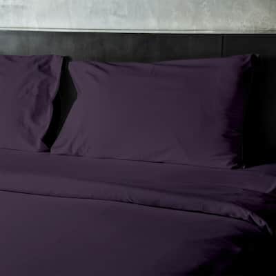 4 Pieces Bamboo Fiber Blend Bed Sheet Set, Deep Pockets