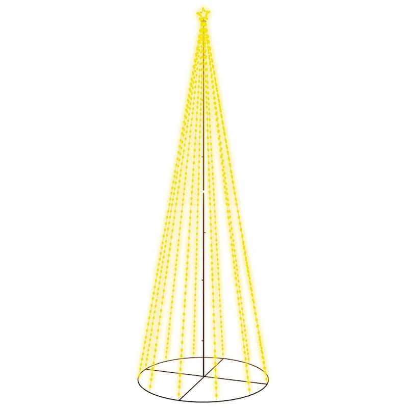 vidaXL Christmas Cone Tree Decoration Artificial Christmas Tree with LEDs