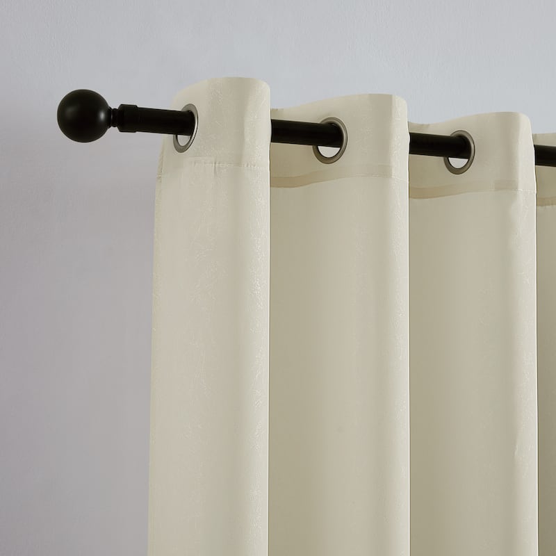 Sheer Barrier Embossed Privacy Liner Grommet Patio Door Panel
