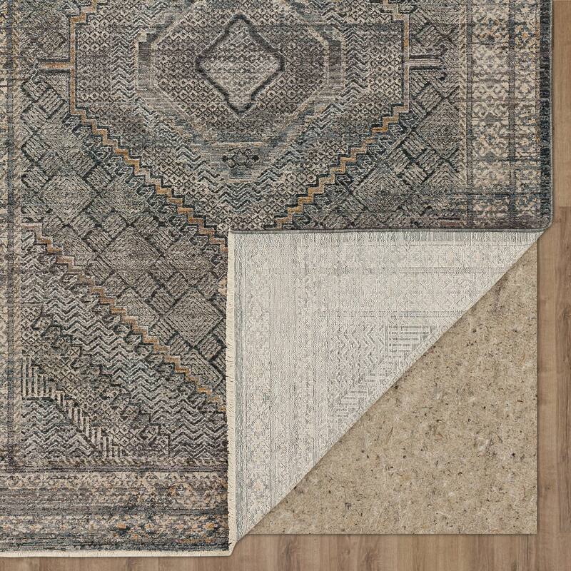 Mohawk Home Branley Distressed Geometric Medallion Area Rug