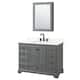 Option Dark Gray, Black Trim, Giotto Quartz Top