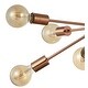 preview thumbnail 6 of 7, Copper 30.5" 8-Light Sputnik Metal LED Flush-Mount by JONATHAN Y