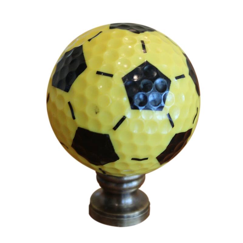 Soccer Ball Ceiling Fan Pull, 2.25"h with 12" Antiqued Brass Chain