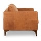 preview thumbnail 5 of 18, Poly & Bark Calle 75" Genuine Italian Leather Apartment Sofa