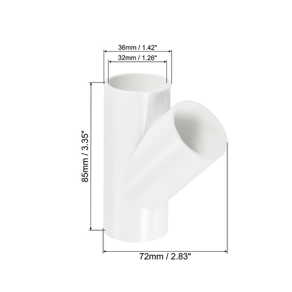 6 inch pvc y deals