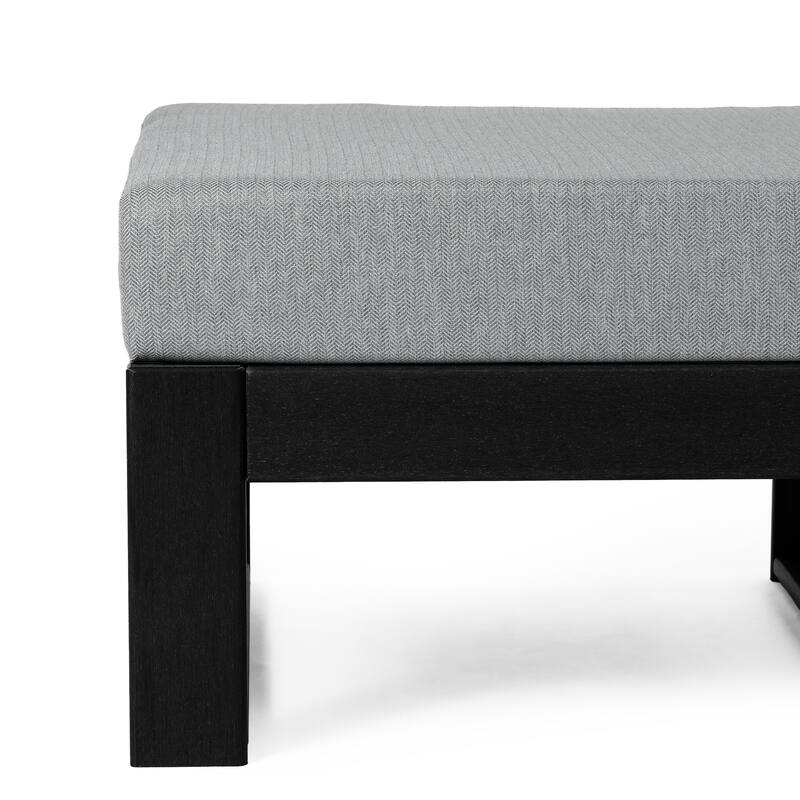 Endless Patio Deep Seating Ottoman with Black Frame