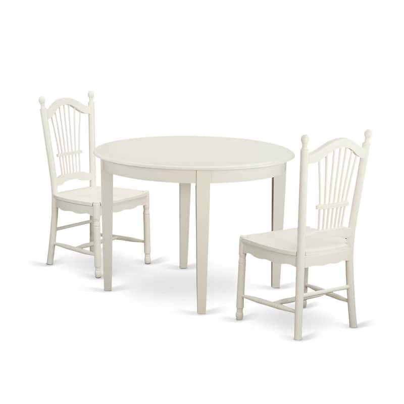 Round Dining Table Set with 4 Chairs - Kitchen Table Set for Small Spaces