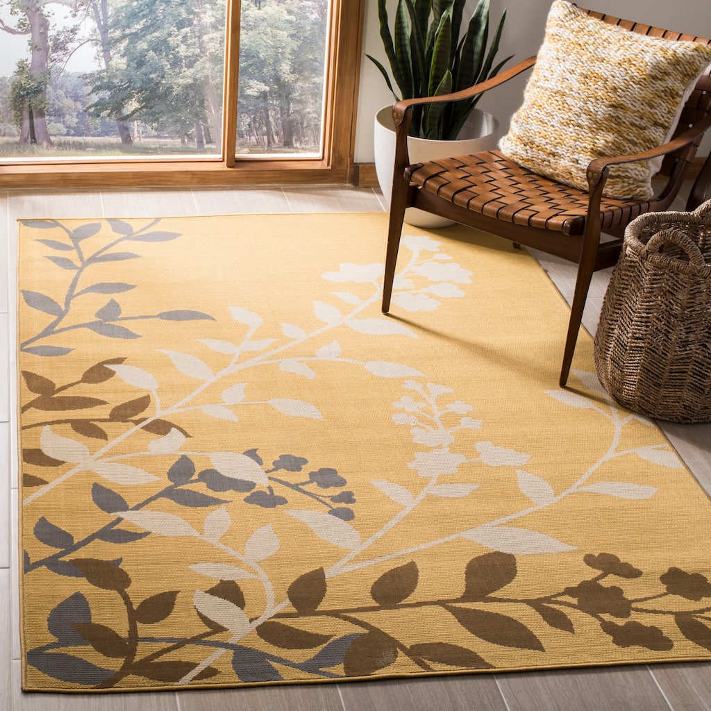 SAFAVIEH Hampton Destiny Modern Indoor/ Outdoor Waterproof Patio Backyard Rug