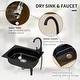 preview thumbnail 13 of 25, Outsunny Potting Bench Table with Faucet, Sink, Hooks and Storage Cabinet, Outdoor Prep Table Gardening Bench