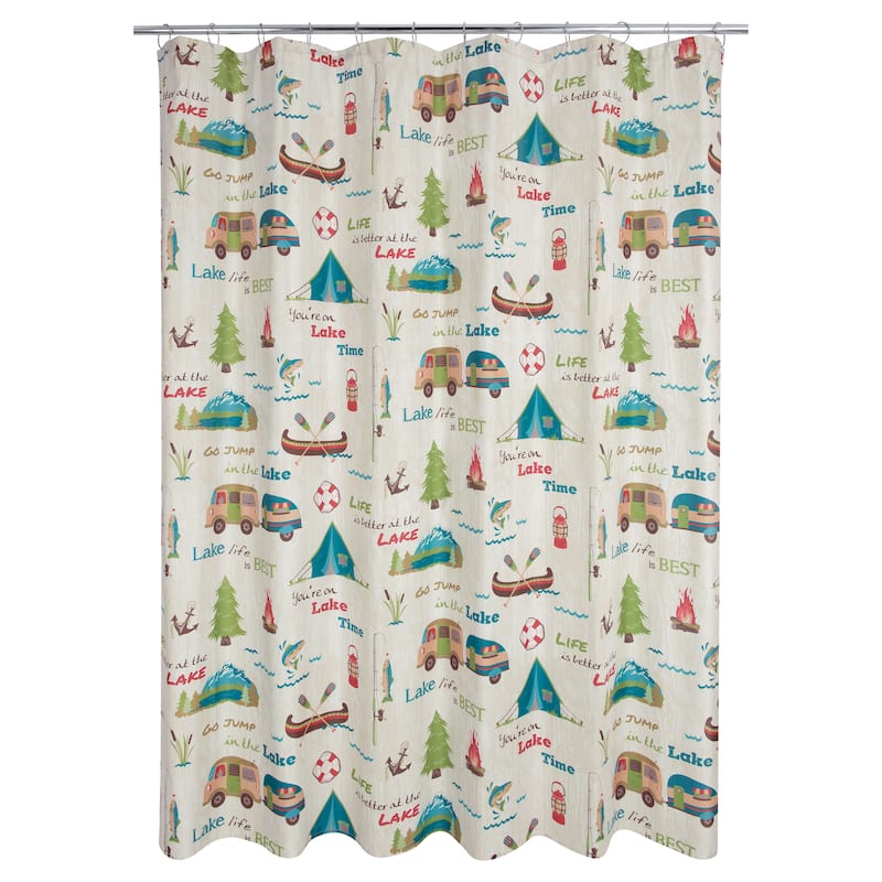 Lake Holiday Shower Curtain