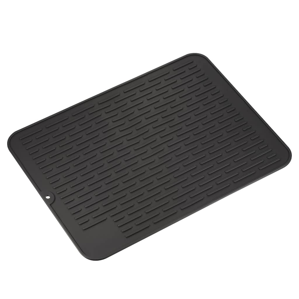 Silicone Dish Drying Mat Drainer Mat Non-Slip Counter Top Mat - 40 x 30 x 0.5cm
