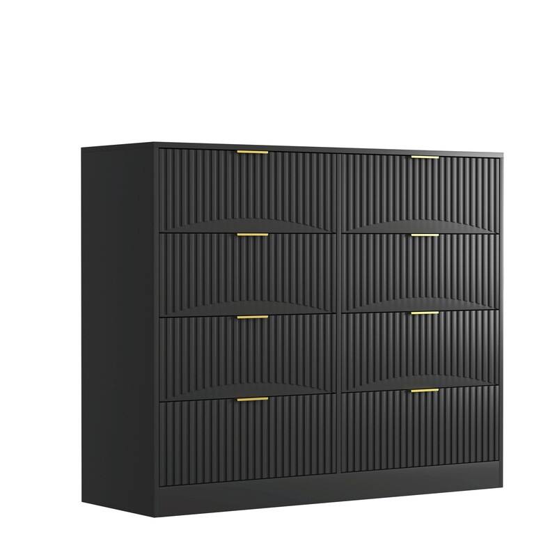 47.2" Modern 8-Drawer Wooden Dresser for Bedroom