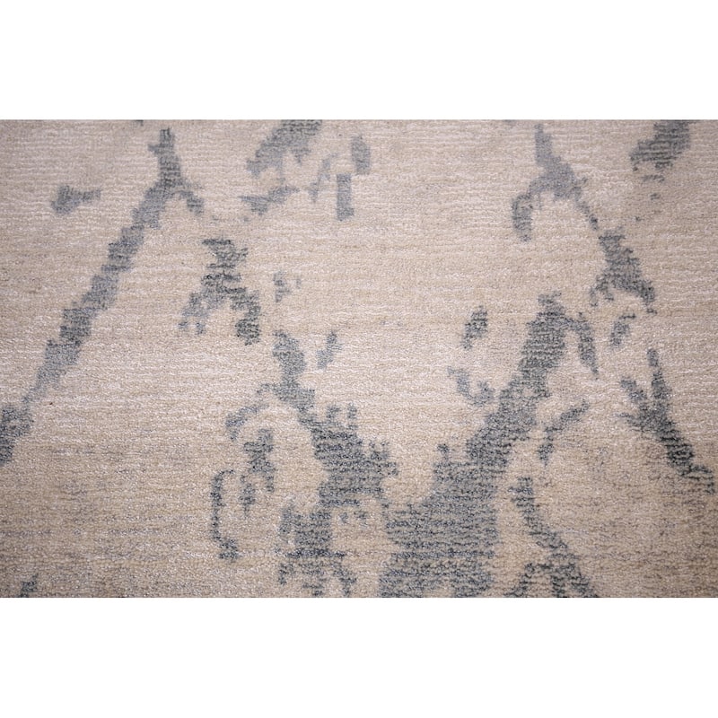 Abstract Modern Area Rug Hand-Knotted Wool Carpet - 5'3"x 7'7"