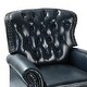 preview thumbnail 39 of 45, HULALA HOME Genuine Leather Nailhead Trim Pushback Recliner with Rolled Arms