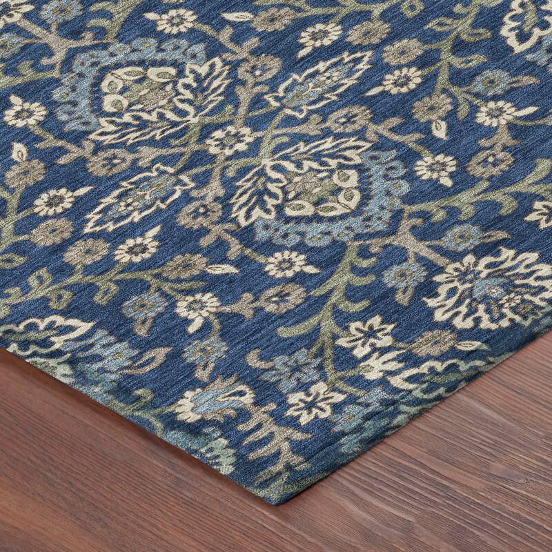 Machine Washable Indoor/ Outdoor Traditional Hartman Chantille Rug