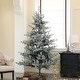 preview thumbnail 10 of 21, HOMCOM 6ft Nordic Pine Artificial Christmas Tree with 795 Snow Flocked Tips, Foldable Metal Stand, Easy Assembly 6 Foot