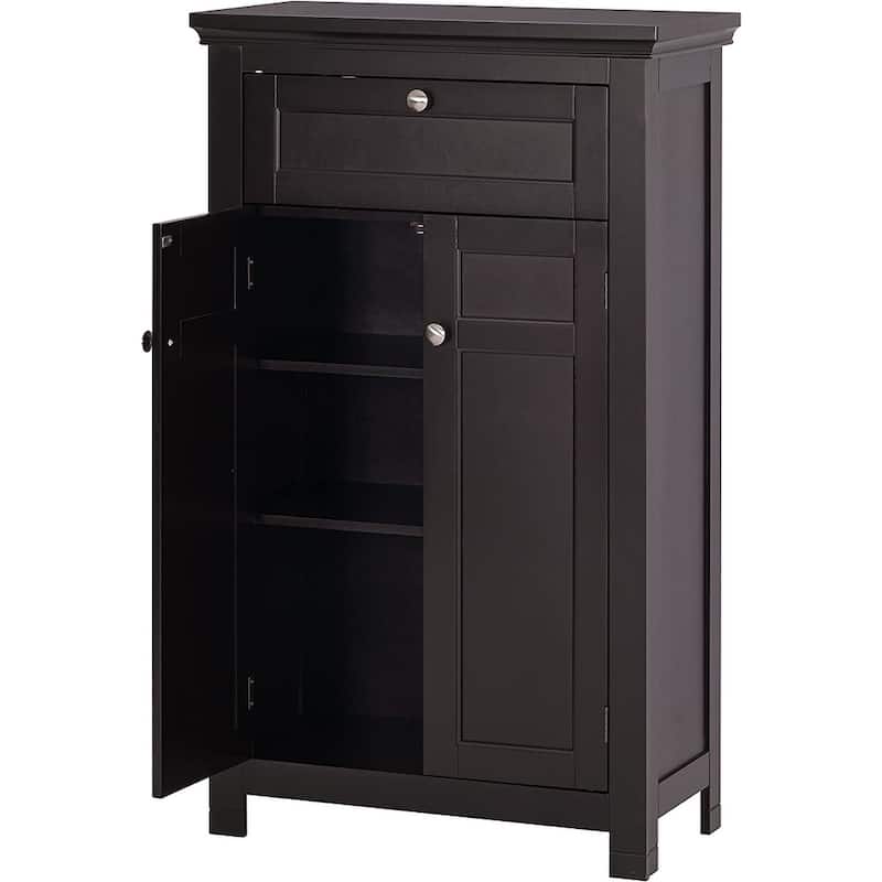 Spirich Home Freestanding Bathroom Cabinet with Doors Wooden Entryway Storage Cabinet,White
