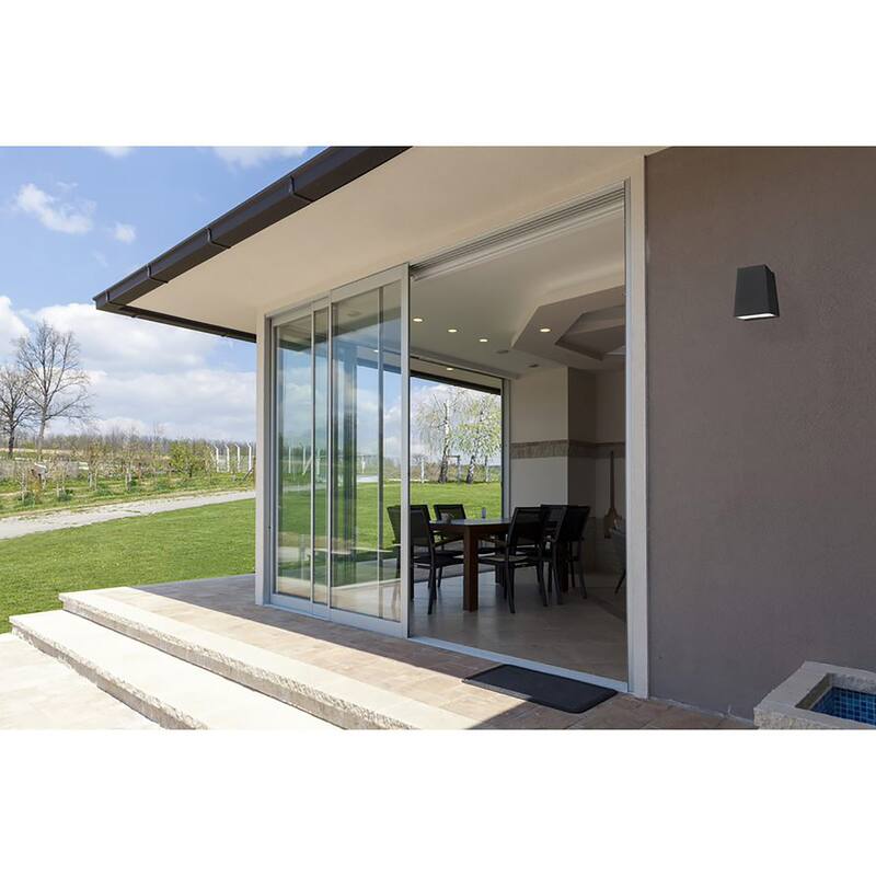 Access Lighting Edge - Marine Grade LED Outdoor Sconce - Black Finish - Frosted Glass Diffuser