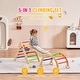 preview thumbnail 8 of 42, Wood Climbing Toy Set Pine 5-in-1 Play Gym for Kid's