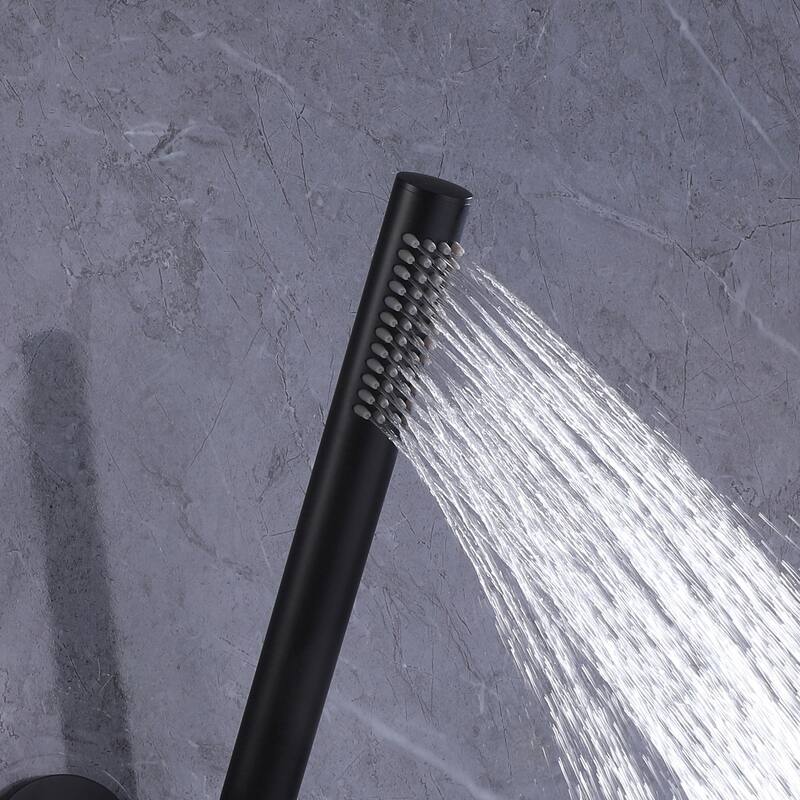 Complete Pressure Balanced Rain Shower System with Tub Spout