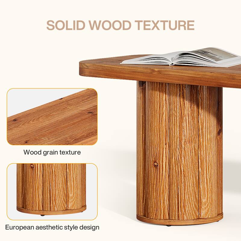 Solid Wood Extra Long Dining Bench, Kitchen Bench Entryway Accent Bench for Dining/Living Room Foyer Entrance Bedroom